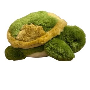Turtle Tortoise Plush Weighted Unipak Green Brown Stuffed Animal Toy